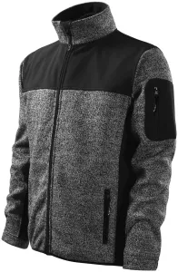 Férfi szabadidő kabát, knit gray, S #649673