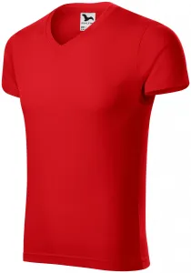 Férfi szűk póló, piros, XL