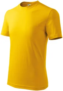 Gyerek klasszikus póló, sárga, 134cm / 8év