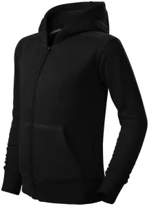 Gyerek pulóver kapucnival, fekete, 134cm / 8év #654633