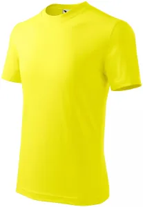 Gyermek egyszerű póló, citromsárga, 134cm / 8év #285190
