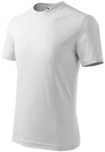 Gyermek egyszerű póló, fehér, 134cm / 8év