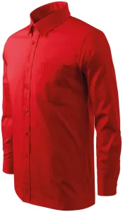Hosszú ujjú férfi ing, piros, 2XL #1401621