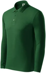 Hosszú ujjú férfi póló, üveg zöld, M #289413