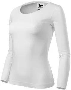 Hosszú ujjú női póló, fehér, XL