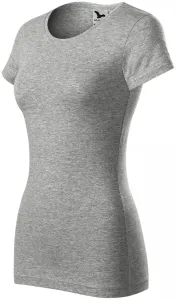 Kényelmes női póló, sötétszürke márvány, 2XL