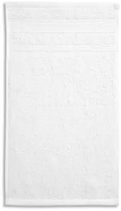 Kis törülköző organikus pamutból, fehér, 30x50cm