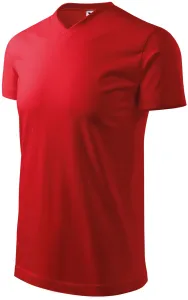 Nagy súlyú, rövid ujjú póló, piros, S #650653