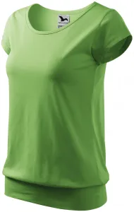 Női divatos póló, borsózöld, XS #647812
