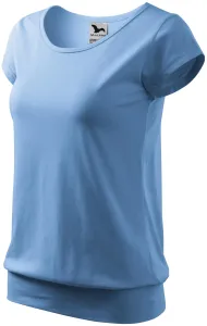 Női divatos póló, égszínkék, XL