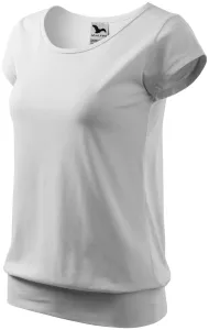 Női divatos póló, fehér, 3XL