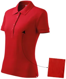 MALFINI Női galléros póló Cotton - Piros | L