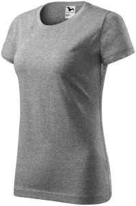 MALFINI Basic Női póló - Sötétszürke melírozott | XXL
