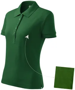 Női egyszerű póló, üveg zöld, 2XL