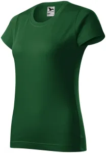 Női egyszerű póló, üveg zöld, L