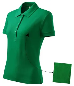 Női egyszerű póló, zöld fű, XL #651777