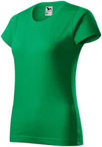 Női egyszerű póló, zöld fű, XL