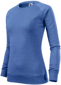 Női egyszerű pulóver, kék márvány, 2XL