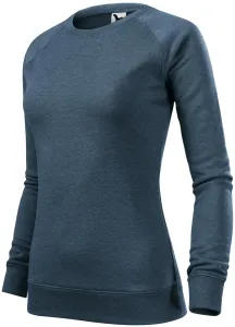 Női egyszerű pulóver, sötét farmer márvány, XL #291133