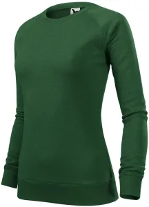 Női egyszerű pulóver, üveg zöld márvány, XL