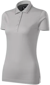 Női elegáns mercerizált póló, ezüstszürke, S #290158