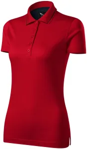 Női elegáns mercerizált póló, formula red, XL