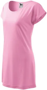 Női hosszú póló / ruha, rózsaszín, XS