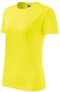 Női klasszikus póló, citromsárga, S #647325