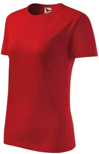 Női klasszikus póló, piros, XL
