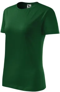 Női klasszikus póló, üveg zöld, XS