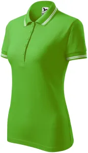 Női kontrasztos póló, alma zöld, XS