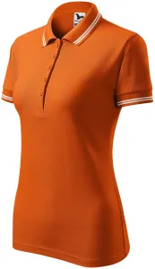 Női kontrasztos póló, narancssárga, M