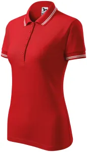 Női kontrasztos póló, piros, XL
