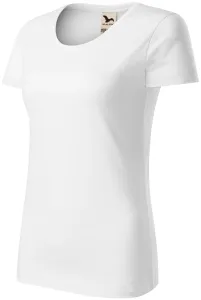 Női organikus pamut póló, fehér, S
