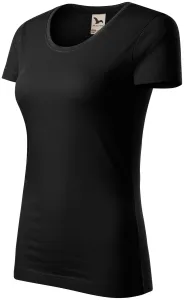 Női organikus pamut póló, fekete, 2XL