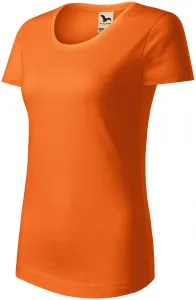 Női organikus pamut póló, narancssárga, XS