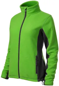 Női polár kontraszt kabát, alma zöld, M #654388
