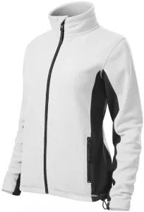 Női polár kontraszt kabát, fehér, 3XL #290674