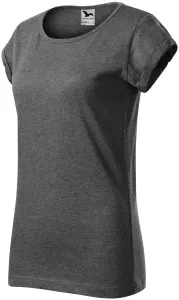 MALFINI Női póló Fusion - Fekete melírozott | S