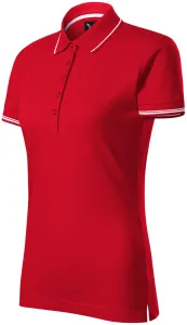 Női póló gallérral és rövid ujjal, formula red, XL #646740