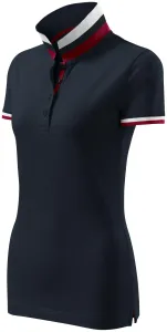 MALFINI Női galléros póló Collar Up - Sötét tengerészkék | XL