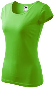 Női póló nagyon rövid ujjú, alma zöld, XS