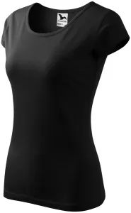 Női póló nagyon rövid ujjú, fekete, L #286017