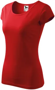Női póló nagyon rövid ujjú, piros, 2XL