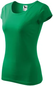 Női póló nagyon rövid ujjú, zöld fű, S #648779