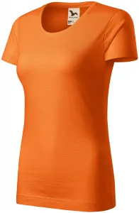 Női póló, texturált organikus pamut, narancssárga, 2XL #291502
