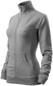 Női pulóver kapucni nélkül, sötétszürke márvány, XL