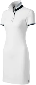 Női ruha gallérral felfelé, fehér, XL
