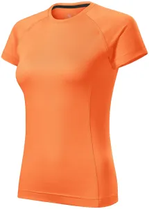 Női sport póló, neon mandarin, L