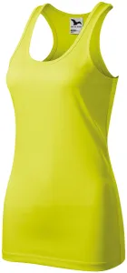 Női sport top, neon sárga, 2XL #690328